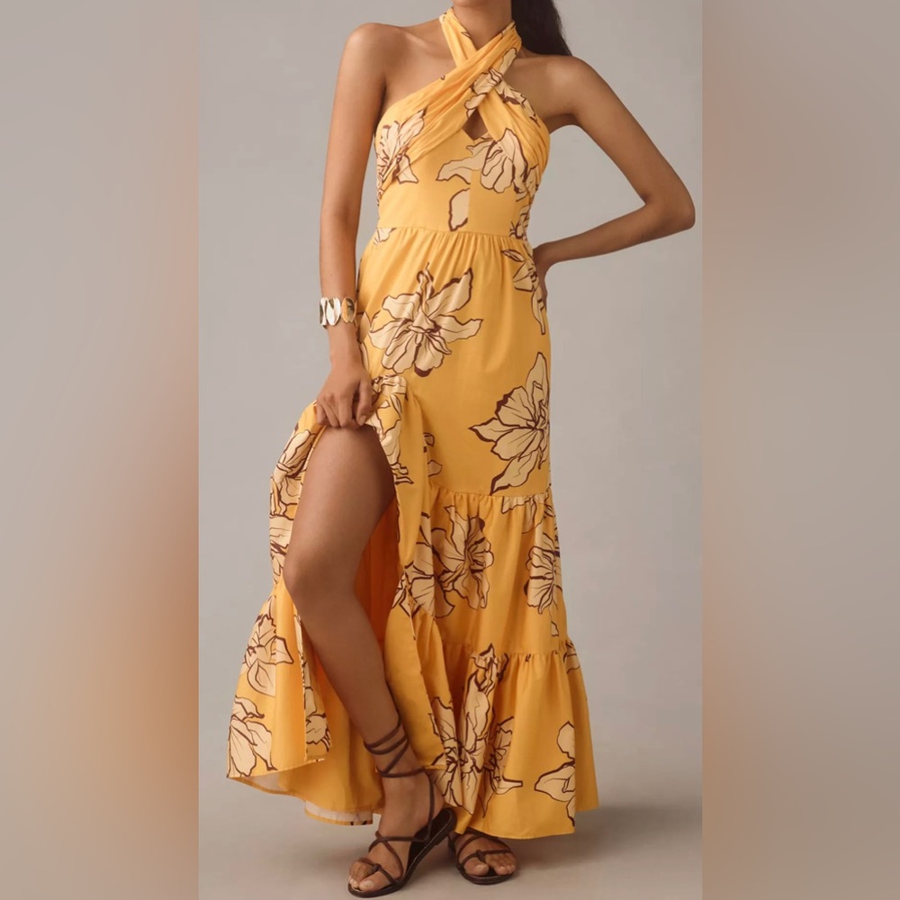 Hutch Floral Halter Maxi Dress